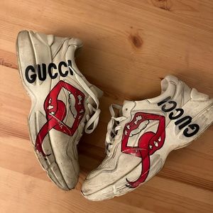 Gucci Rhyton Tongue sneakers, size 10